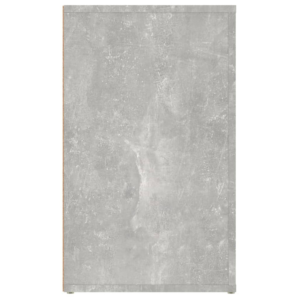 Nachtkastje 50x36x60 cm bewerkt hout betongrijs MeubelReus