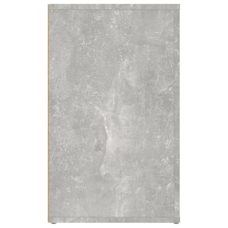 Nachtkastje 50x36x60 cm bewerkt hout betongrijs MeubelReus