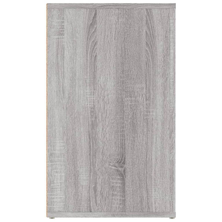 Nachtkastje 50x36x60 cm bewerkt hout grijs sonoma eikenkleurig MeubelReus