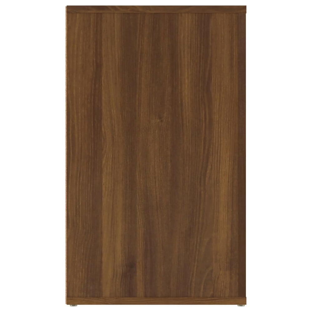 Nachtkastje 50x36x60 cm bewerkt hout bruin eikenkleur MeubelReus