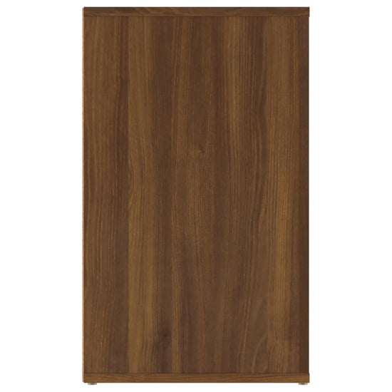 Nachtkastje 50x36x60 cm bewerkt hout bruin eikenkleur MeubelReus