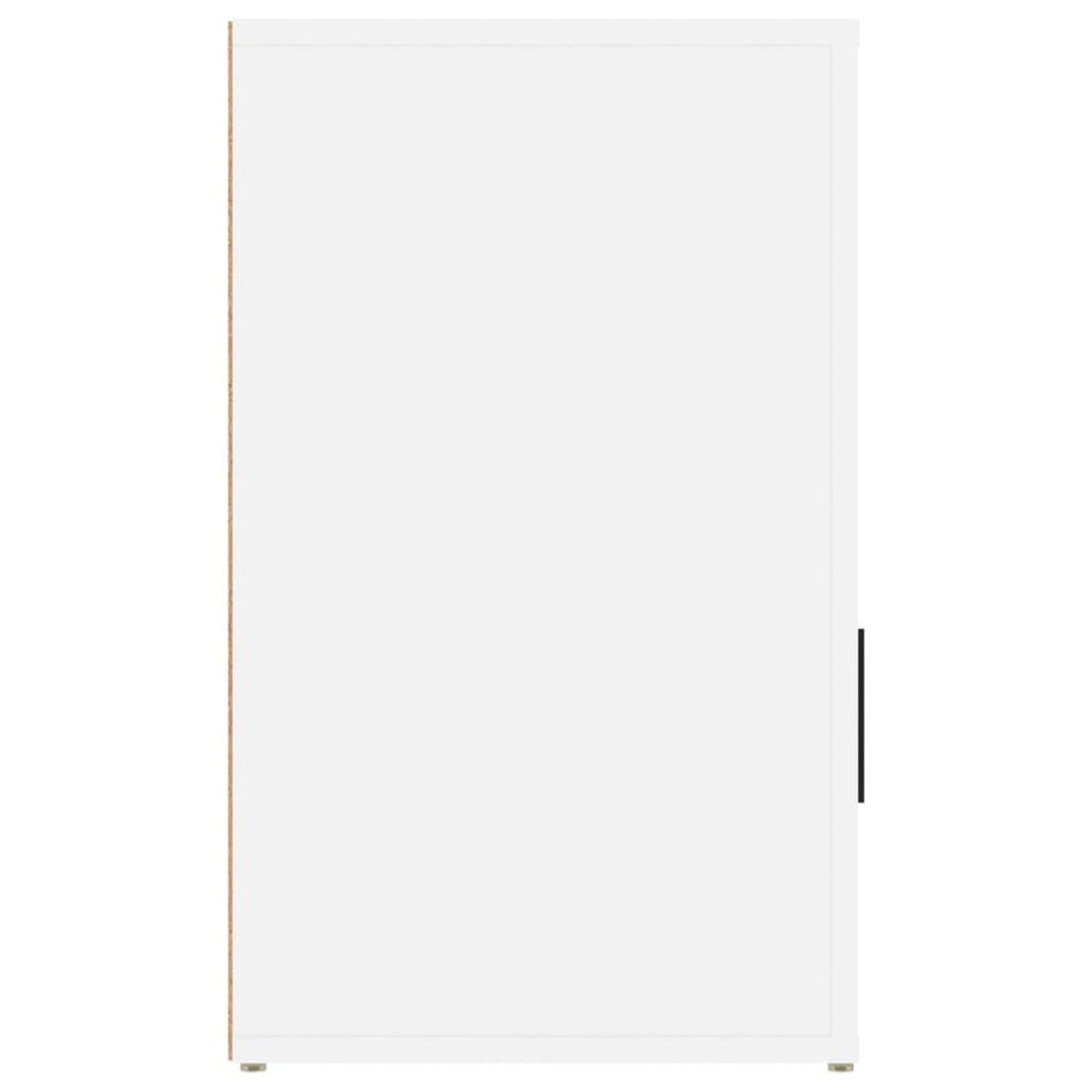 Nachtkastje 50x36x60 cm bewerkt hout wit MeubelReus