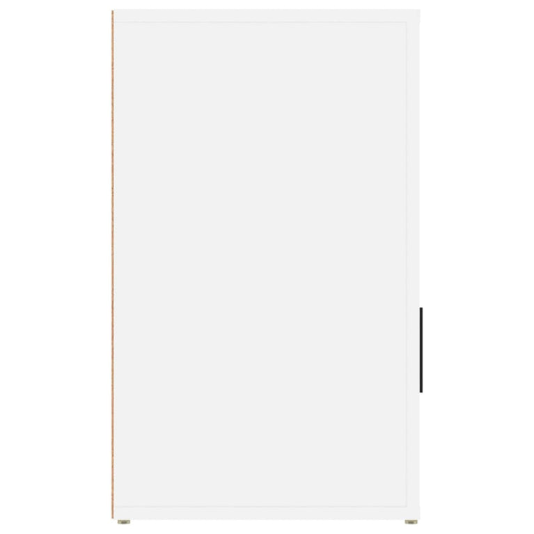Nachtkastje 50x36x60 cm bewerkt hout wit MeubelReus