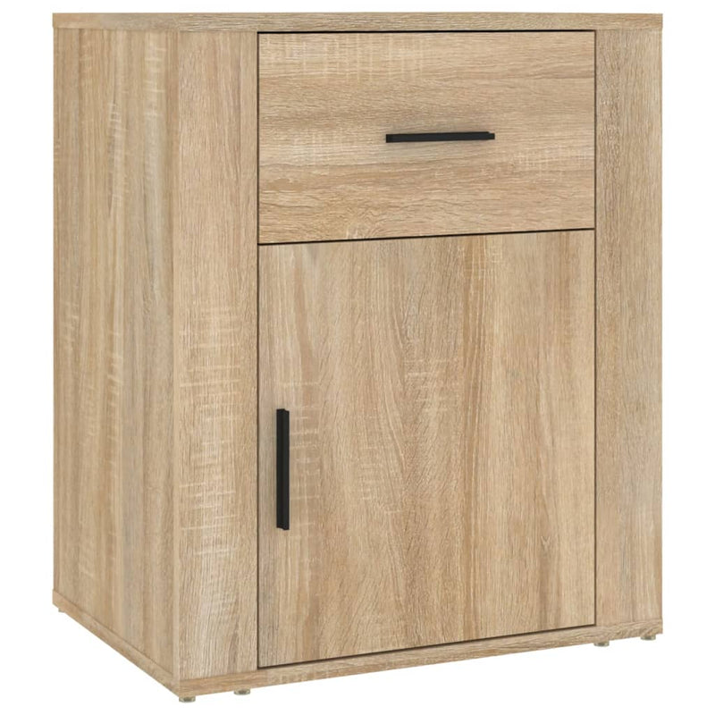 Nachtkastje 50x36x60 cm bewerkt hout sonoma eikenkleurig MeubelReus