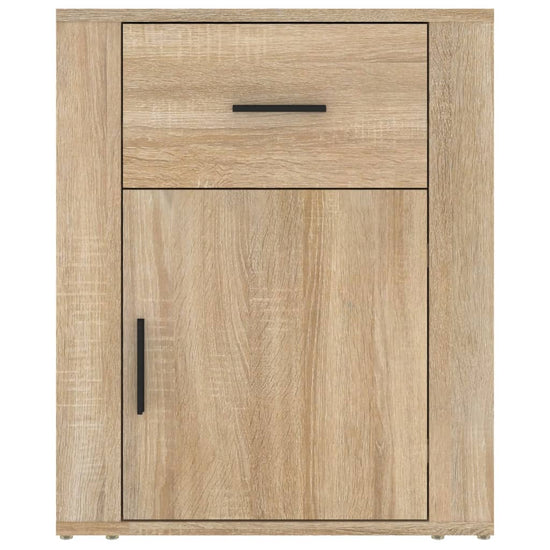 Nachtkastje 50x36x60 cm bewerkt hout sonoma eikenkleurig MeubelReus