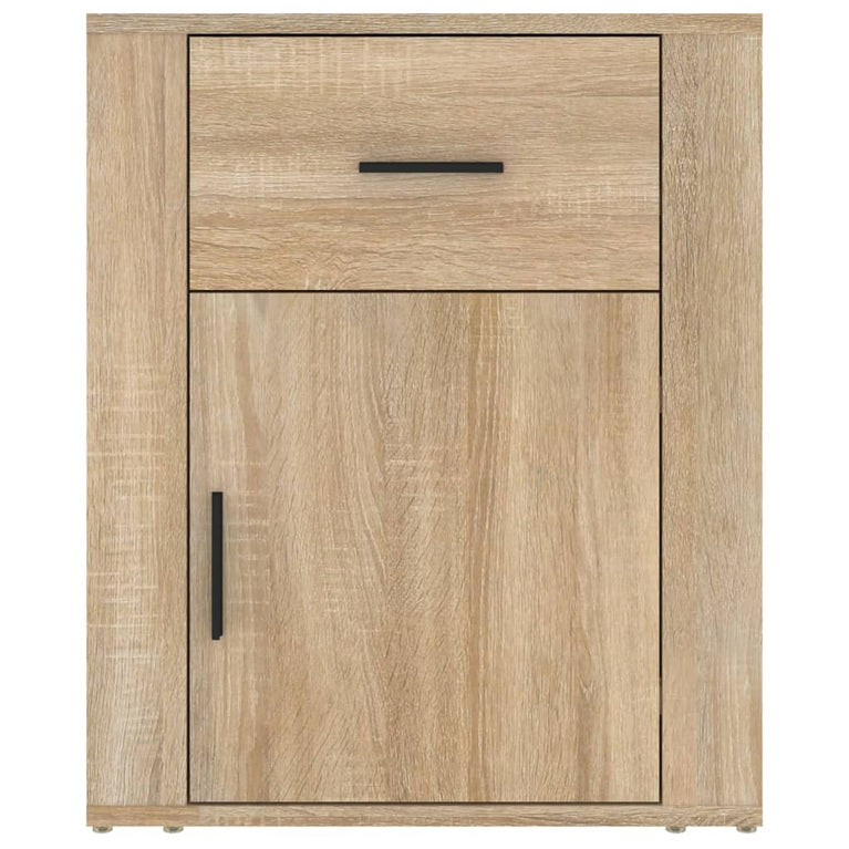 Nachtkastje 50x36x60 cm bewerkt hout sonoma eikenkleurig MeubelReus