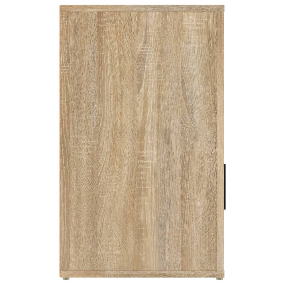Nachtkastje 50x36x60 cm bewerkt hout sonoma eikenkleurig MeubelReus