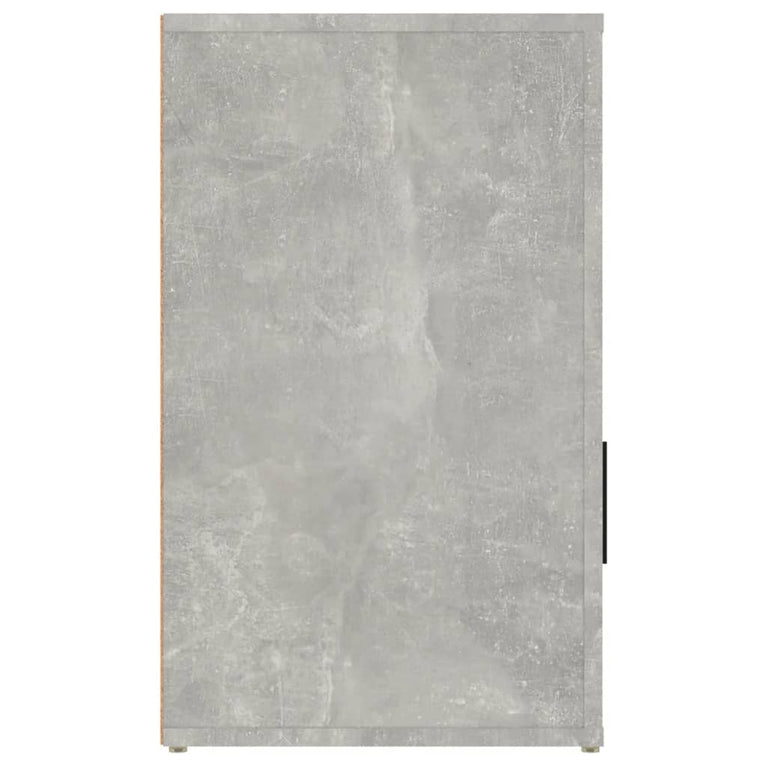 Nachtkastje 50x36x60 cm bewerkt hout betongrijs MeubelReus