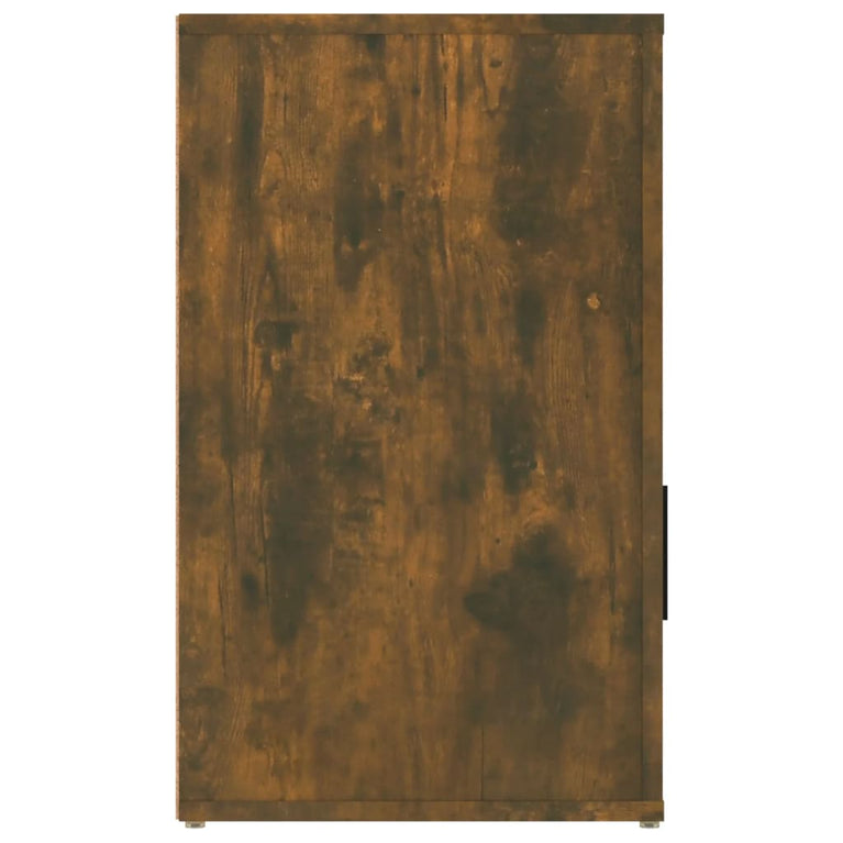 Nachtkastje 50x36x60 cm bewerkt hout gerookt eikenkleurig MeubelReus