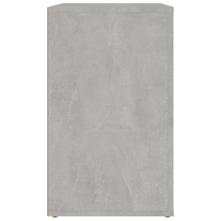 Nachtkastje 50x36x60 cm bewerkt hout betongrijs MeubelReus