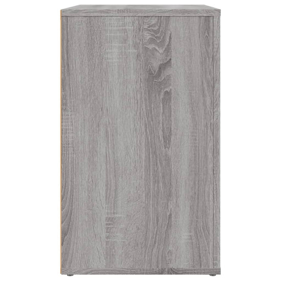 Nachtkastje 50x36x60 cm bewerkt hout grijs sonoma eikenkleurig MeubelReus