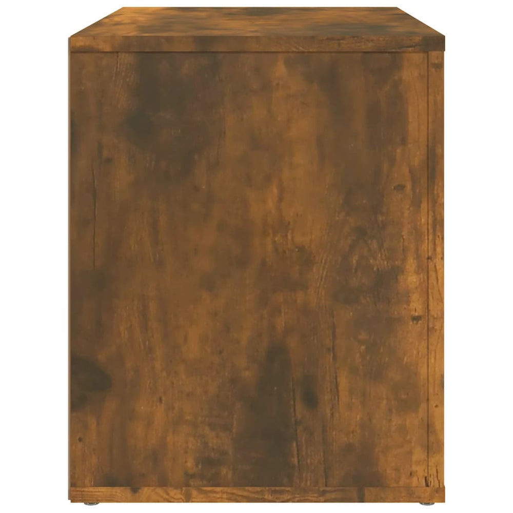 Nachtkastje 60x36x45 cm bewerkt hout gerookt eikenkleurig MeubelReus