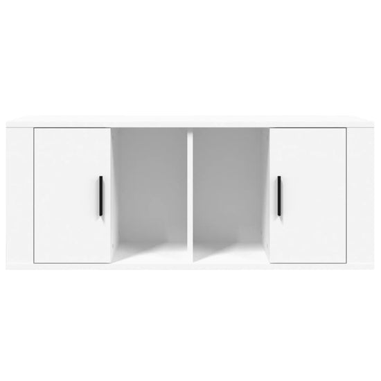 Tv-meubel 100x35x40 cm bewerkt hout wit MeubelReus