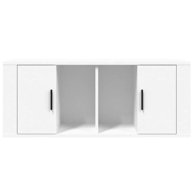 Tv-meubel 100x35x40 cm bewerkt hout wit MeubelReus