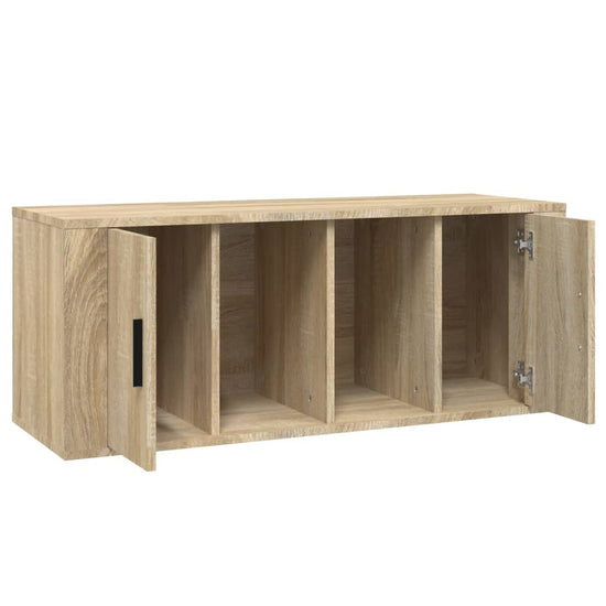 Tv-meubel 100x35x40 cm bewerkt hout sonoma eikenkleurig MeubelReus
