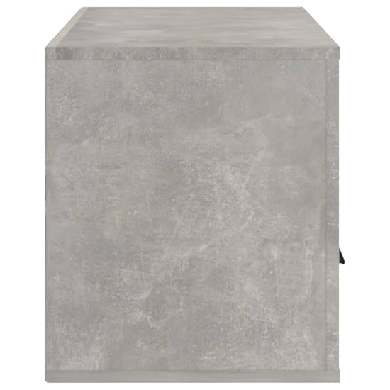 Tv-meubel 100x35x40 cm bewerkt hout betongrijs MeubelReus