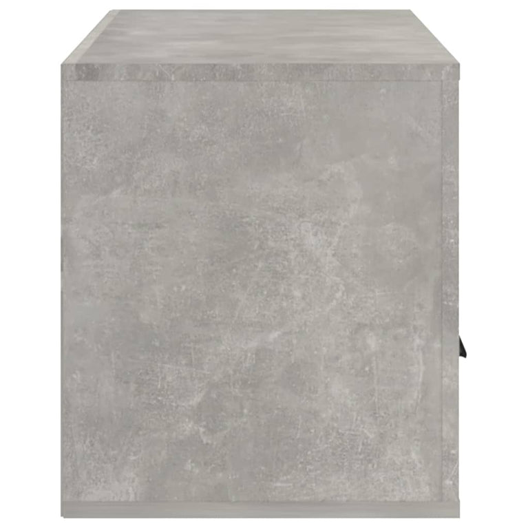Tv-meubel 100x35x40 cm bewerkt hout betongrijs MeubelReus