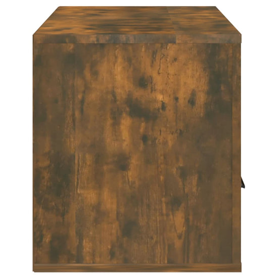 Tv-meubel 100x35x40 cm bewerkt hout gerookt eikenkleurig MeubelReus