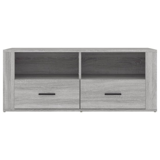 Tv-meubel 100x35x40 cm bewerkt hout grijs sonoma eikenkleurig MeubelReus