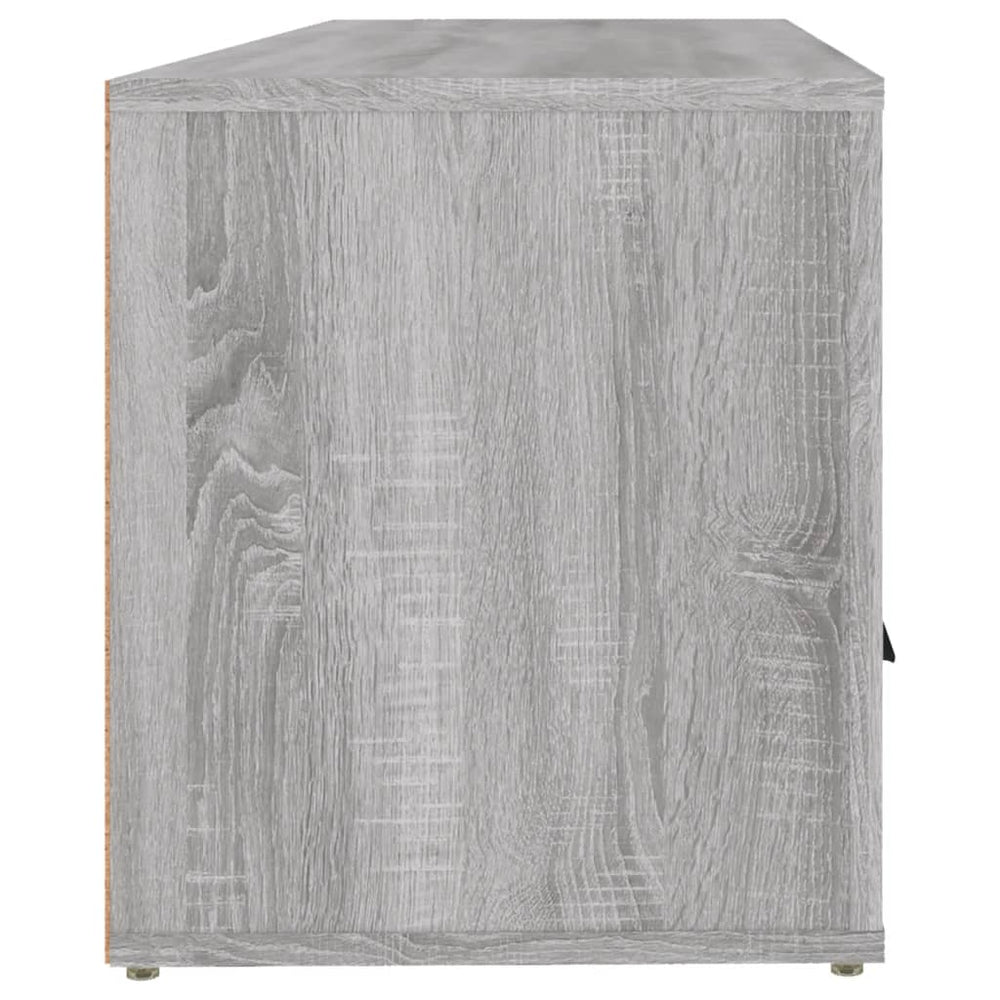 Tv-meubel 100x35x40 cm bewerkt hout grijs sonoma eikenkleurig MeubelReus