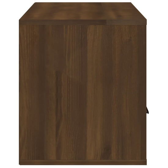 Tv-meubel 100x35x40 cm bewerkt hout bruin eikenkleur MeubelReus