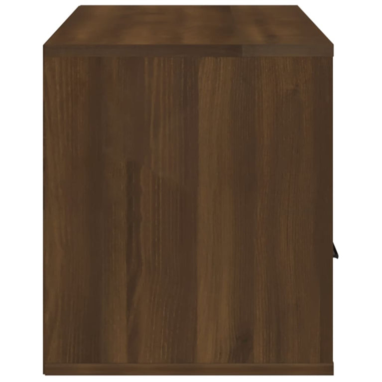 Tv-meubel 100x35x40 cm bewerkt hout bruin eikenkleur MeubelReus