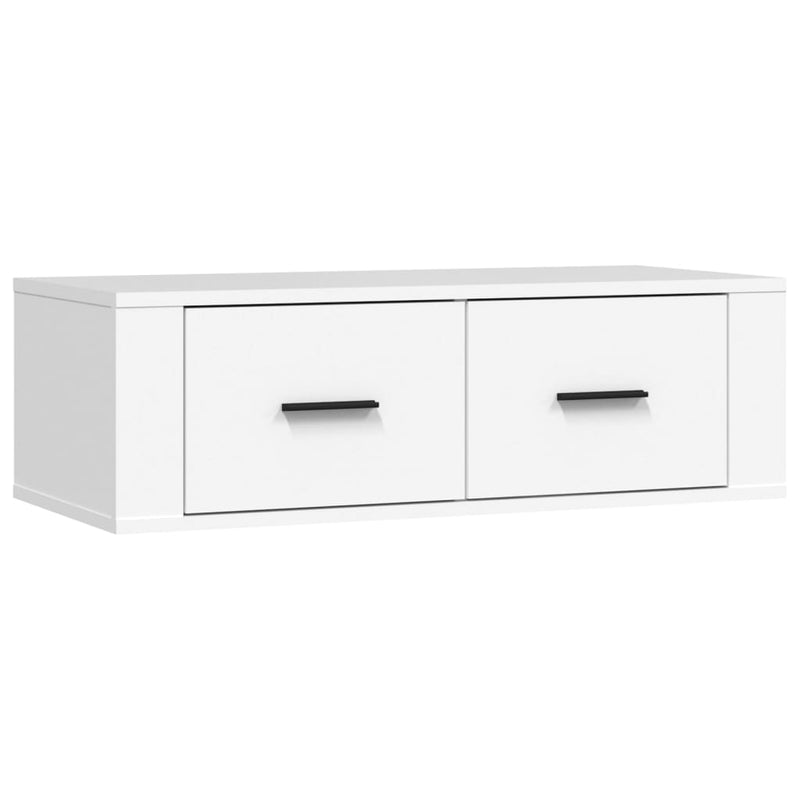 Tv-hangmeubel 80x36x25 cm bewerkt hout wit MeubelReus