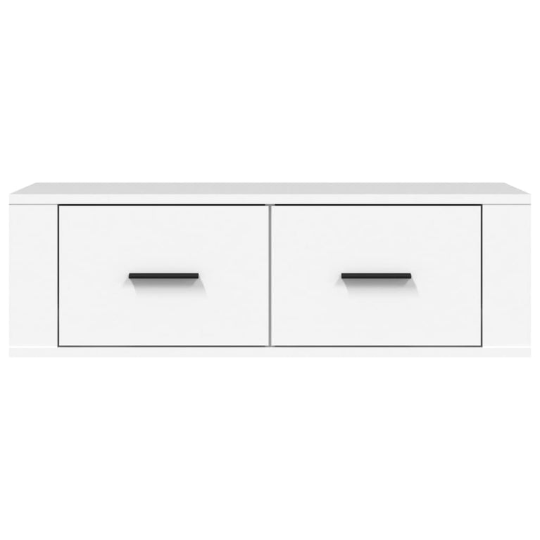 Tv-hangmeubel 80x36x25 cm bewerkt hout wit MeubelReus