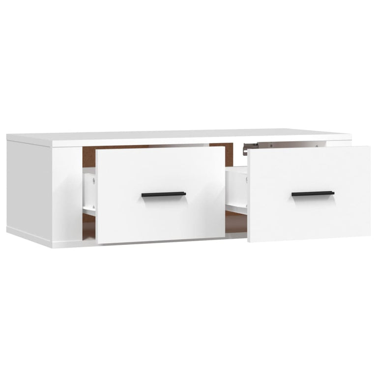 Tv-hangmeubel 80x36x25 cm bewerkt hout wit MeubelReus