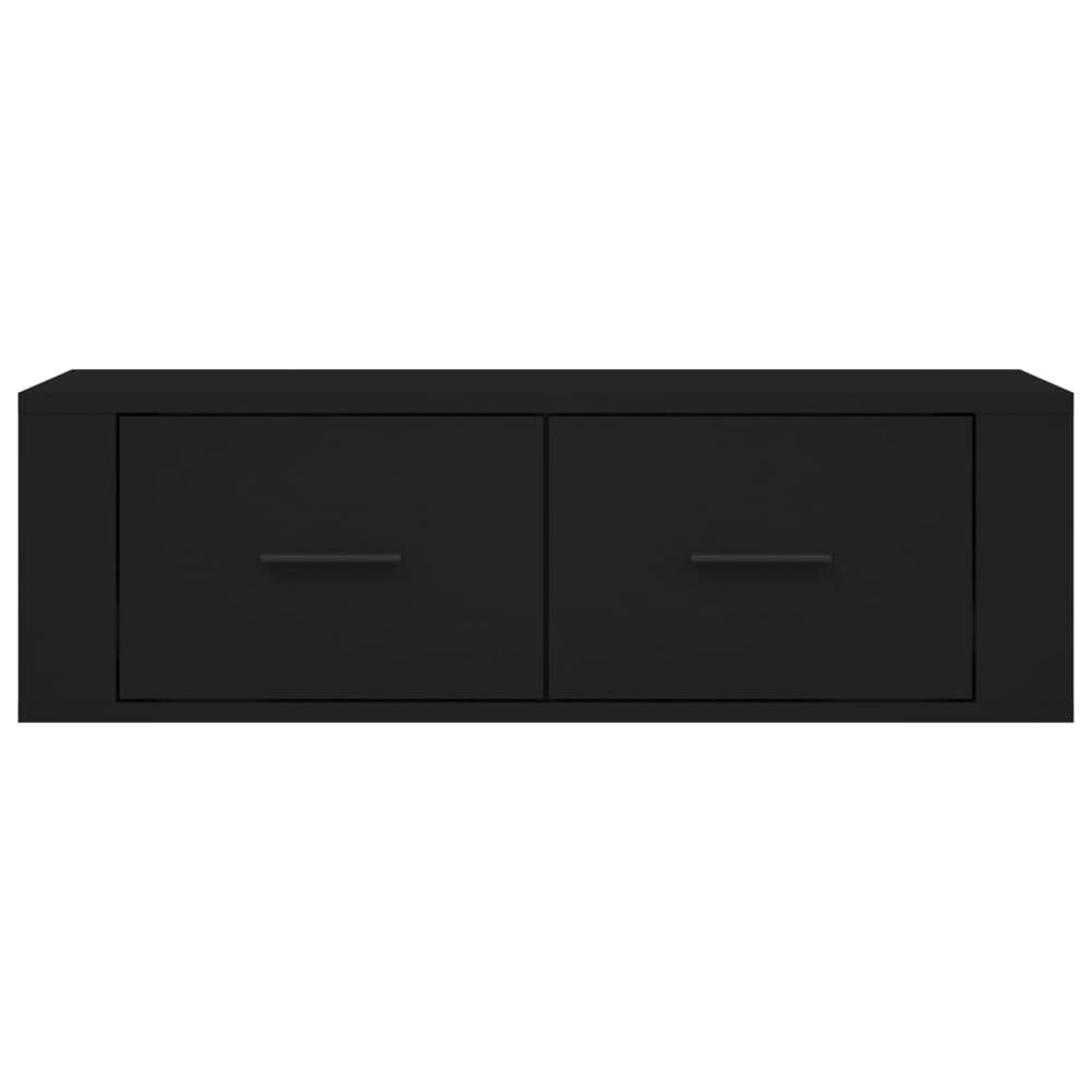 Tv-hangmeubel 80x36x25 cm bewerkt hout zwart MeubelReus
