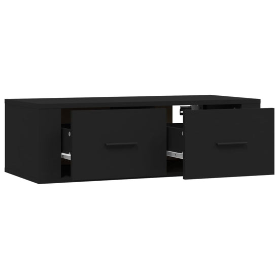 Tv-hangmeubel 80x36x25 cm bewerkt hout zwart MeubelReus
