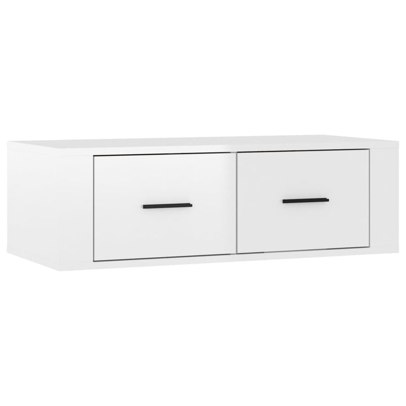 Tv-hangmeubel 80x36x25 cm bewerkt hout hoogglans wit MeubelReus