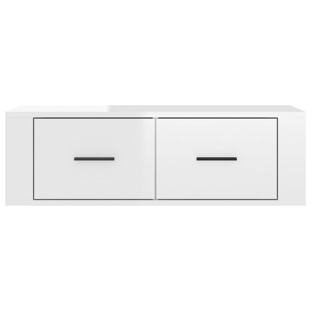 Tv-hangmeubel 80x36x25 cm bewerkt hout hoogglans wit MeubelReus