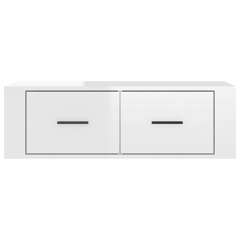 Tv-hangmeubel 80x36x25 cm bewerkt hout hoogglans wit MeubelReus