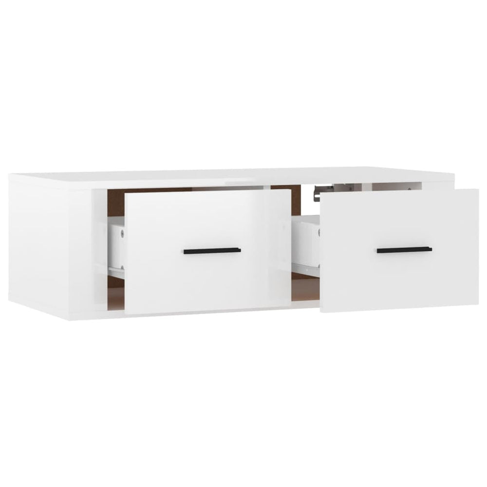 Tv-hangmeubel 80x36x25 cm bewerkt hout hoogglans wit MeubelReus