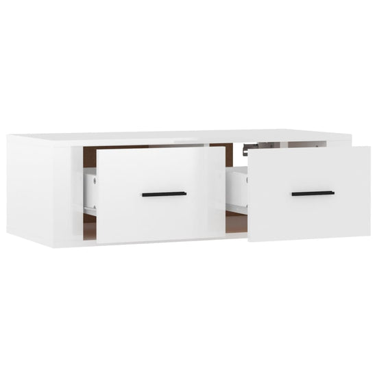Tv-hangmeubel 80x36x25 cm bewerkt hout hoogglans wit MeubelReus