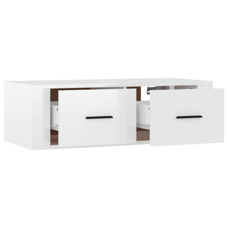 Tv-hangmeubel 80x36x25 cm bewerkt hout hoogglans wit MeubelReus