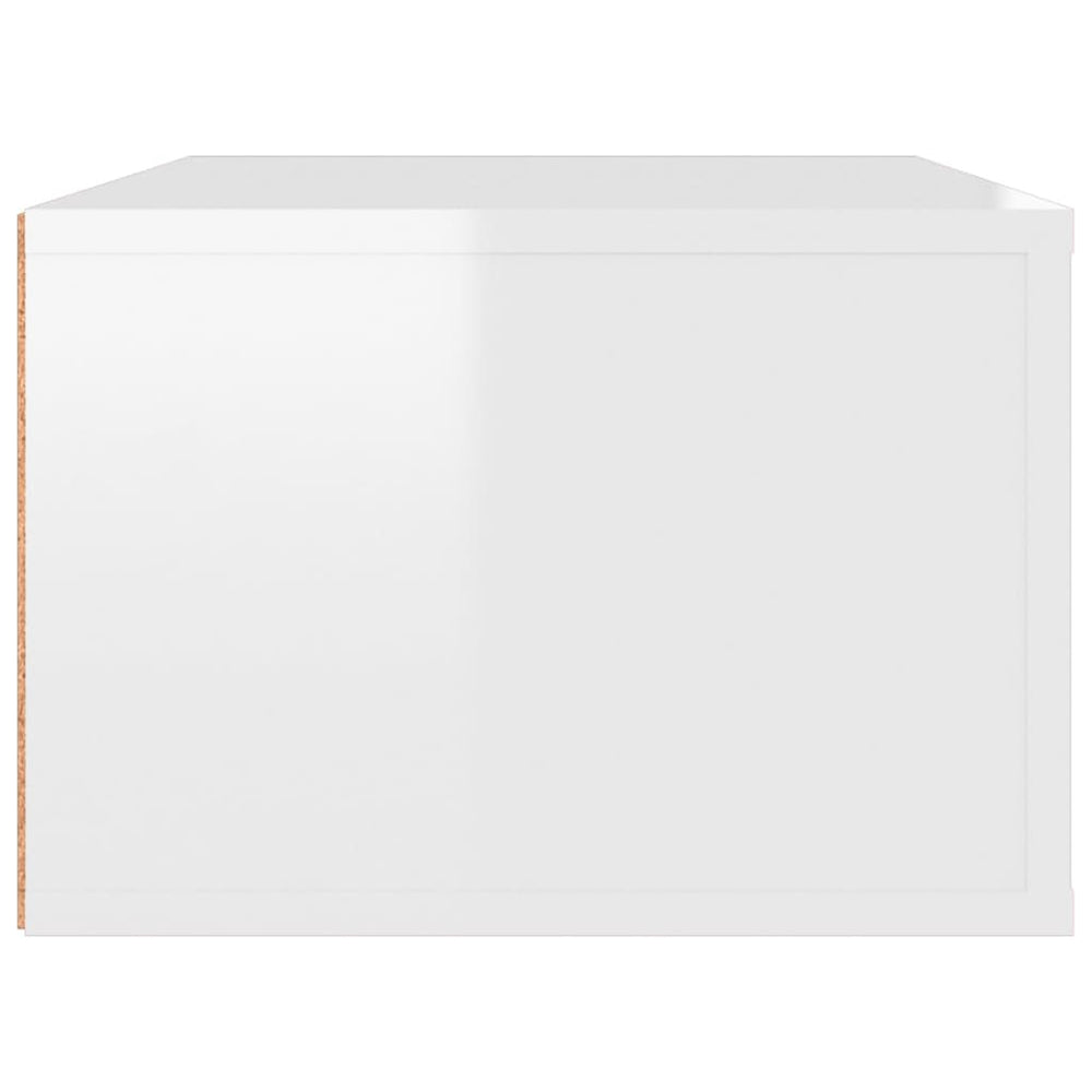 Tv-hangmeubel 80x36x25 cm bewerkt hout hoogglans wit MeubelReus