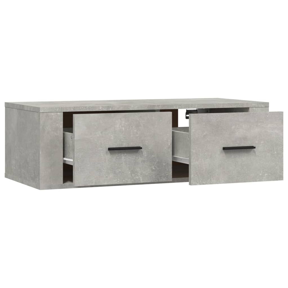 Tv-hangmeubel 80x36x25 cm bewerkt hout betongrijs MeubelReus