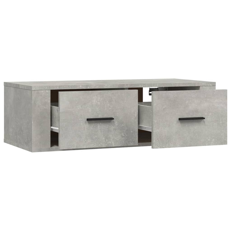 Tv-hangmeubel 80x36x25 cm bewerkt hout betongrijs MeubelReus