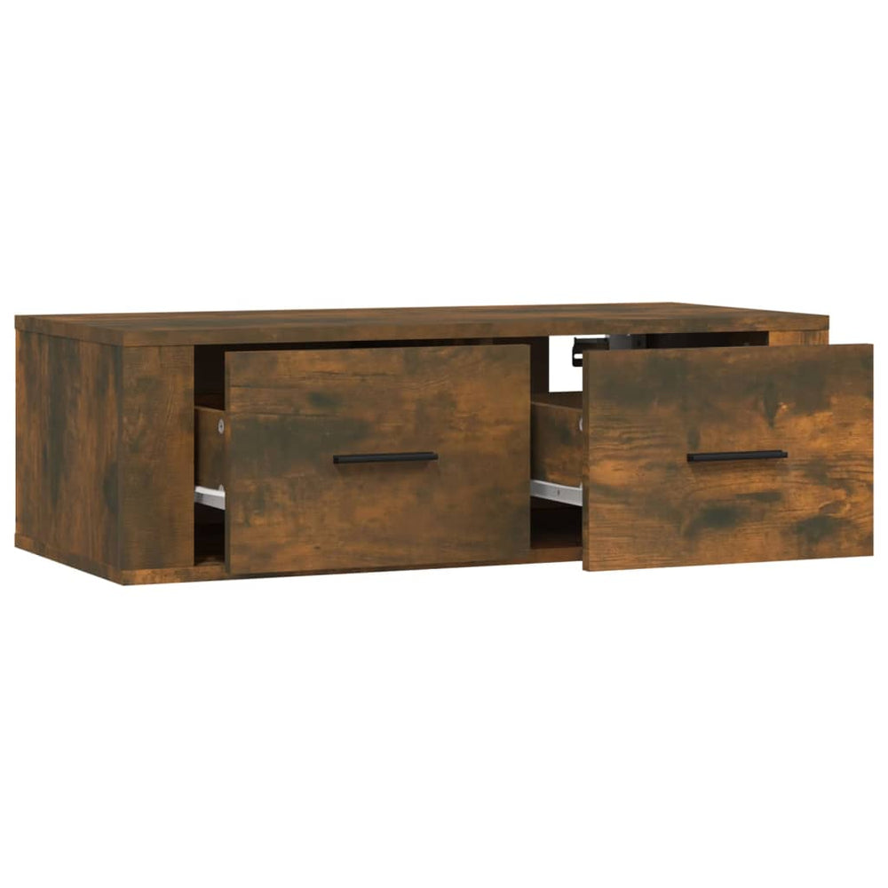 Tv-hangmeubel 80x36x25 cm bewerkt hout gerookt eikenkleurig MeubelReus