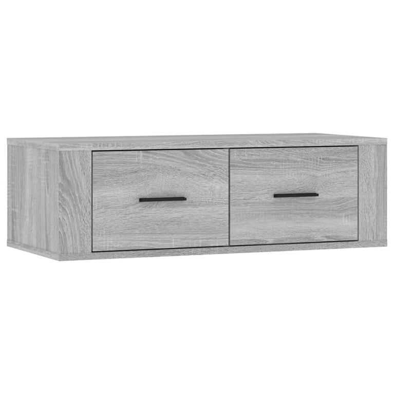 Tv-hangmeubel 80x36x25 cm bewerkt hout grijs sonoma eikenkleur MeubelReus