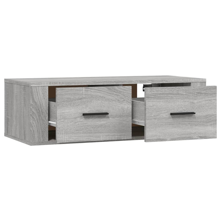 Tv-hangmeubel 80x36x25 cm bewerkt hout grijs sonoma eikenkleur MeubelReus