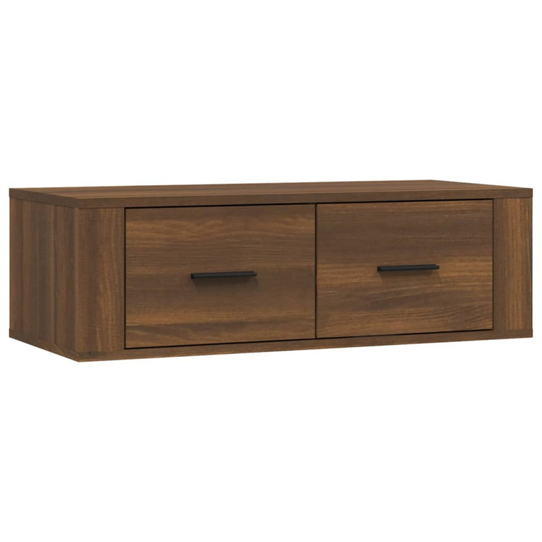 Tv-hangmeubel 80x36x25 cm bewerkt hout bruin eikenkleur MeubelReus