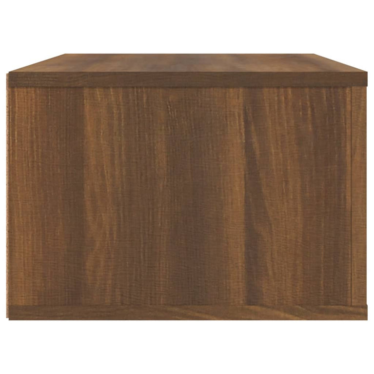 Tv-hangmeubel 80x36x25 cm bewerkt hout bruin eikenkleur MeubelReus