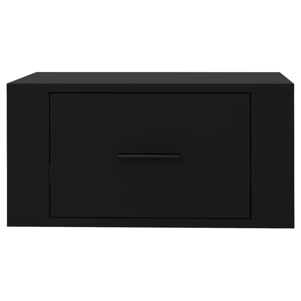 Nachtkastje wandgemonteerd 50x36x25 cm zwart MeubelReus