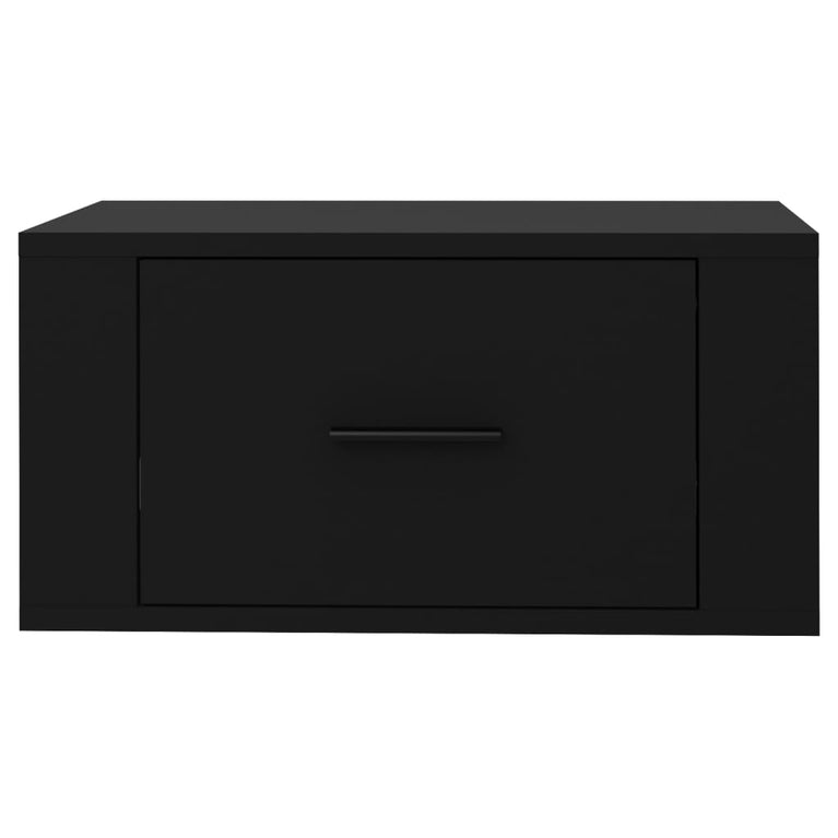 Nachtkastje wandgemonteerd 50x36x25 cm zwart MeubelReus