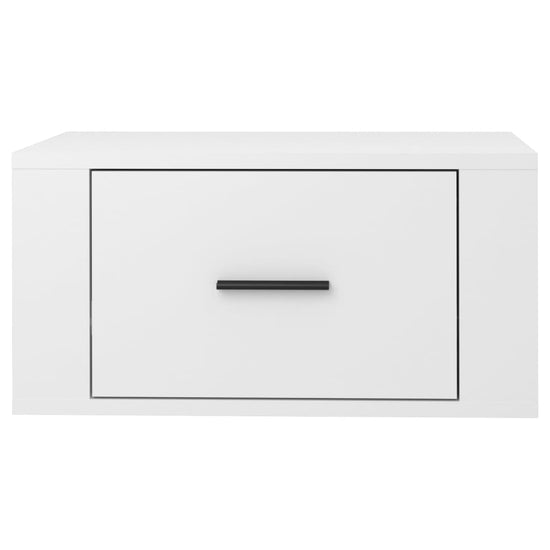 Nachtkastjes 2 st wandgemonteerd 50x36x25 cm hoogglans wit MeubelReus
