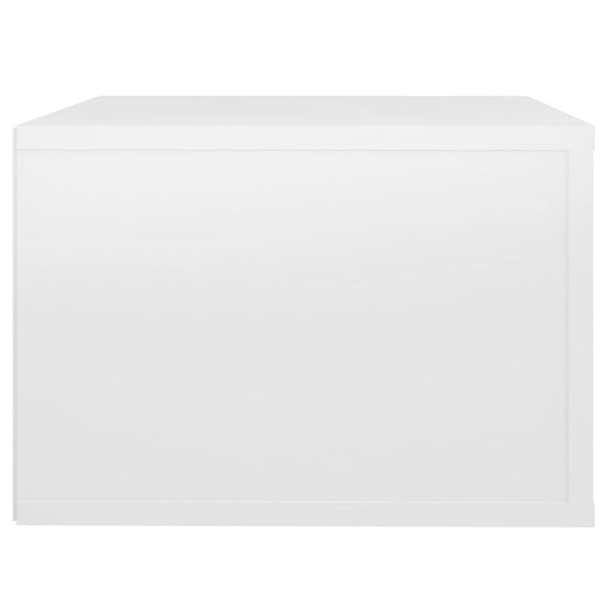 Nachtkastjes 2 st wandgemonteerd 50x36x25 cm hoogglans wit MeubelReus