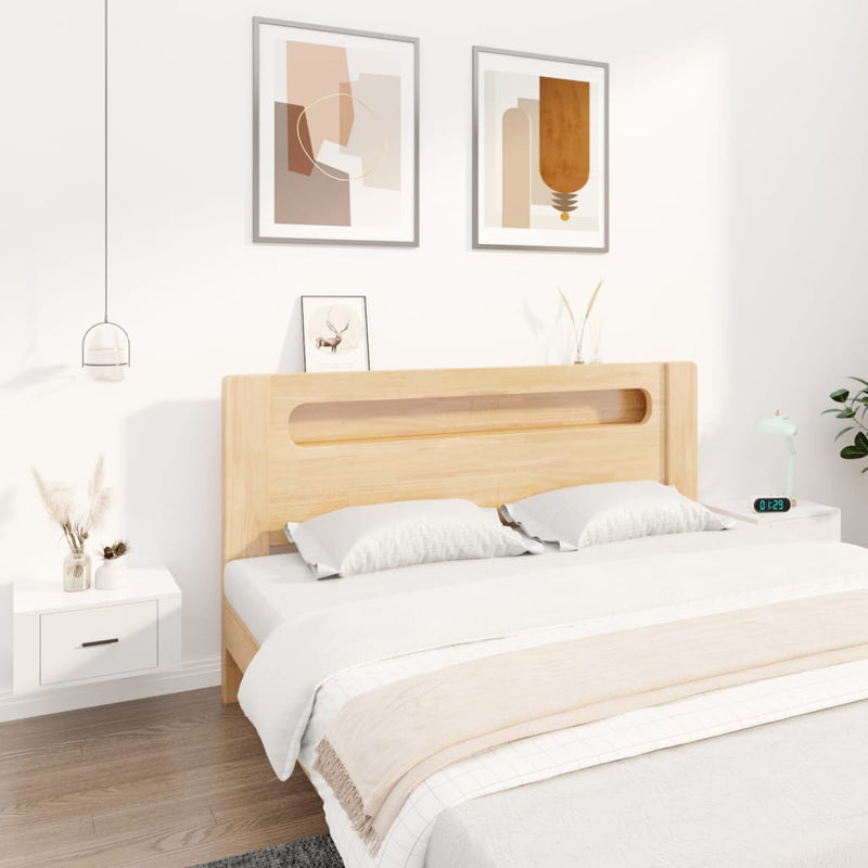 Nachtkastjes 2 st wandgemonteerd 50x36x25 cm hoogglans wit MeubelReus